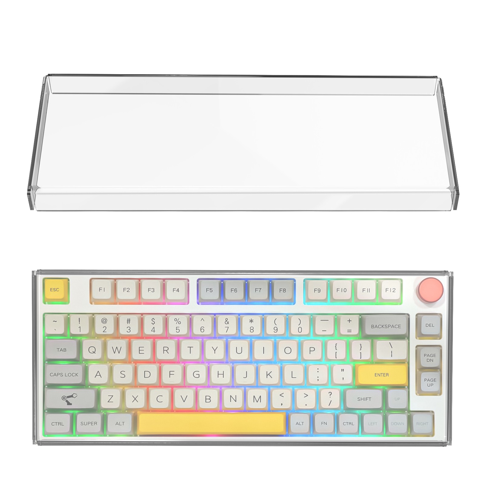 Geekria Keyboard Cover for 84 keys 75% knob keyboards
