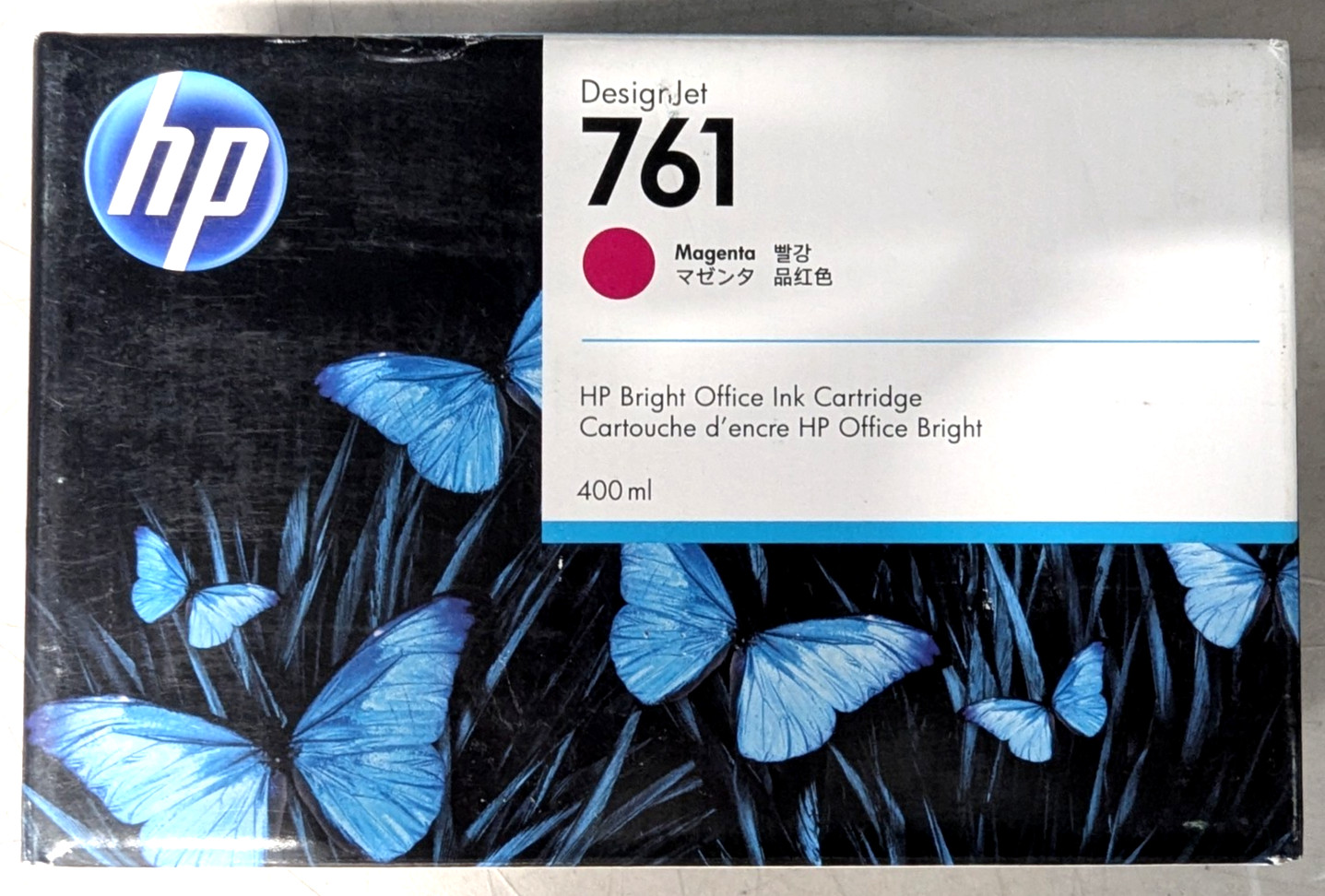 ✨ Genuine HP 761 Magenta 400ml Ink Cartridge CM993A DesignJet T7100 T7200
