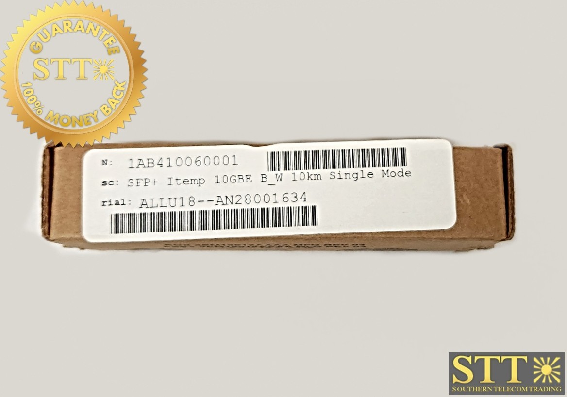 1AB410060001 NOKIA 10GB SFP+-10E-LR-IDFF-AW4 TRANSCEIVER  NEW