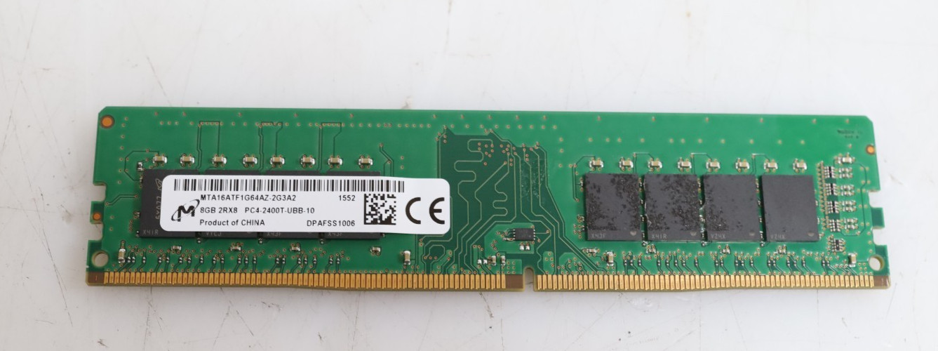 8GB Micron MTA16ATF1G64AZ-2G3 DDR4 2400MHz UDIMM Desktop Memory