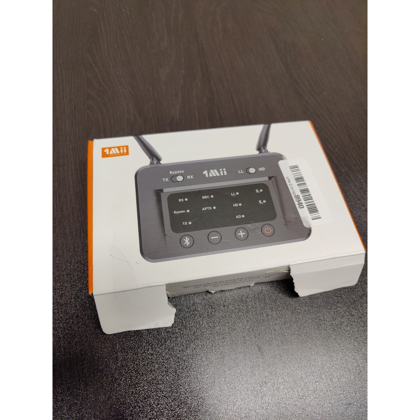 1Mii B03 Long Range Bluetooth 5.0 Transmitter Receiver for TV Home Stereo BT