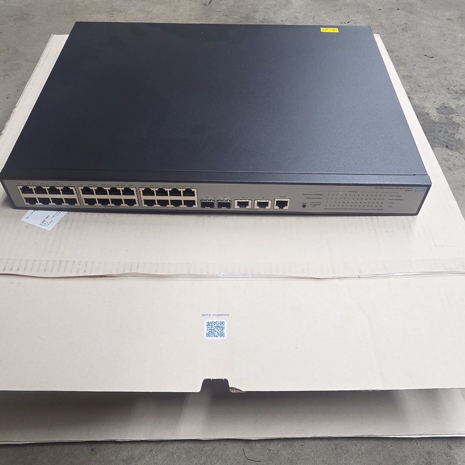 HPE OfficeConnect 1950 JG962A 24-Port Gigabit Managed PoE+ Switch 2 SFP+no Cable