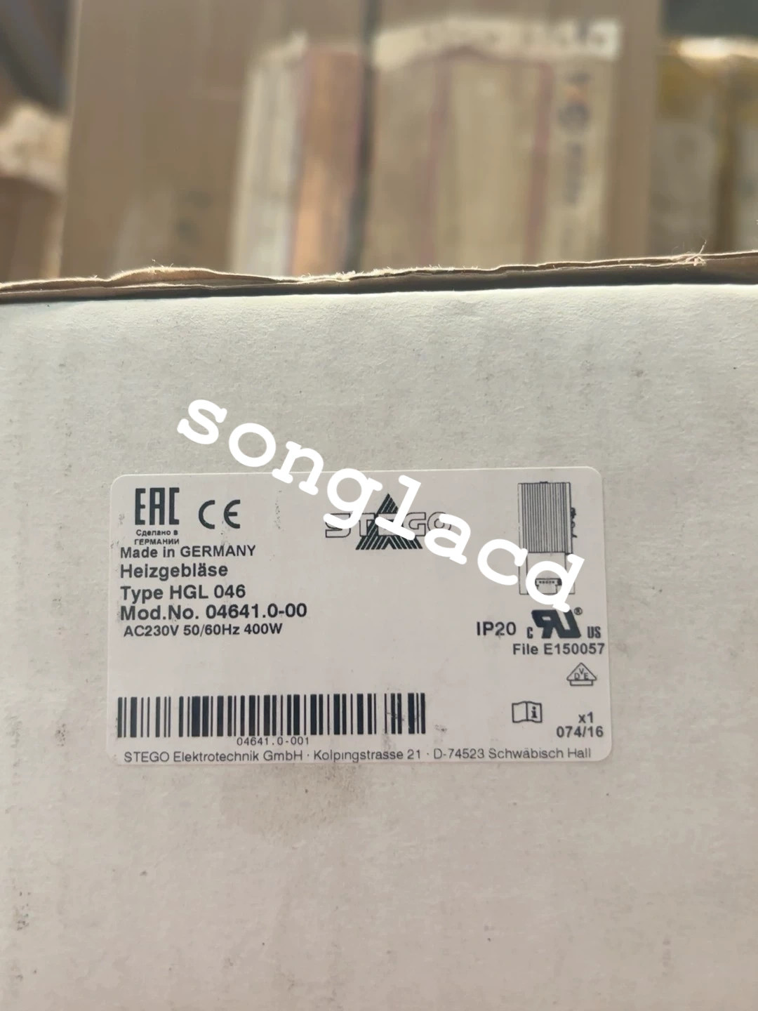 1PCS NEW STEGO HGL 046 VIA DHL/UPS