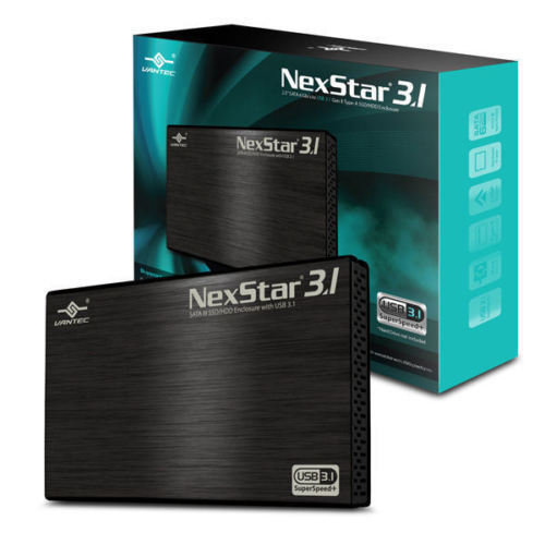Vantec NexStar3.1 2.5in SATA HDD USB3.1 Ext Enclosure (NST-270A31-BK)