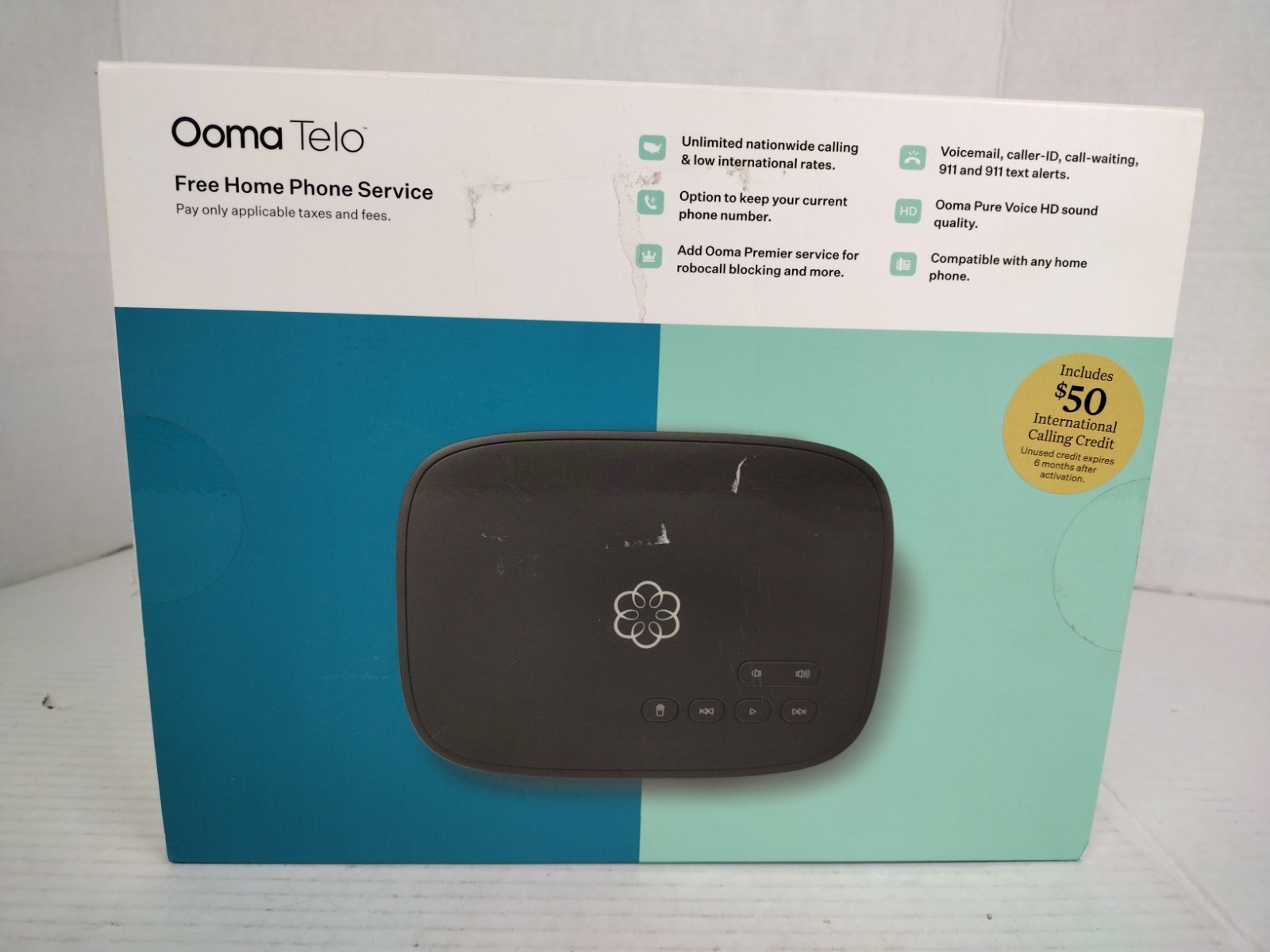 Ooma Telo Smart Home Phone Service New In Open Box