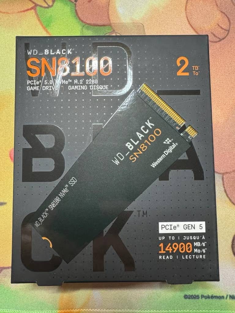 WD_BLACK SN8100 2TB NVMe M.2 SSD PCIe Gen 5.0x4 – High Performance Storage Drive