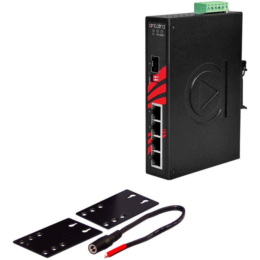 Antaira LNX-0501G-SFP 5-Port Industrial Unmanaged Ethernet Switch