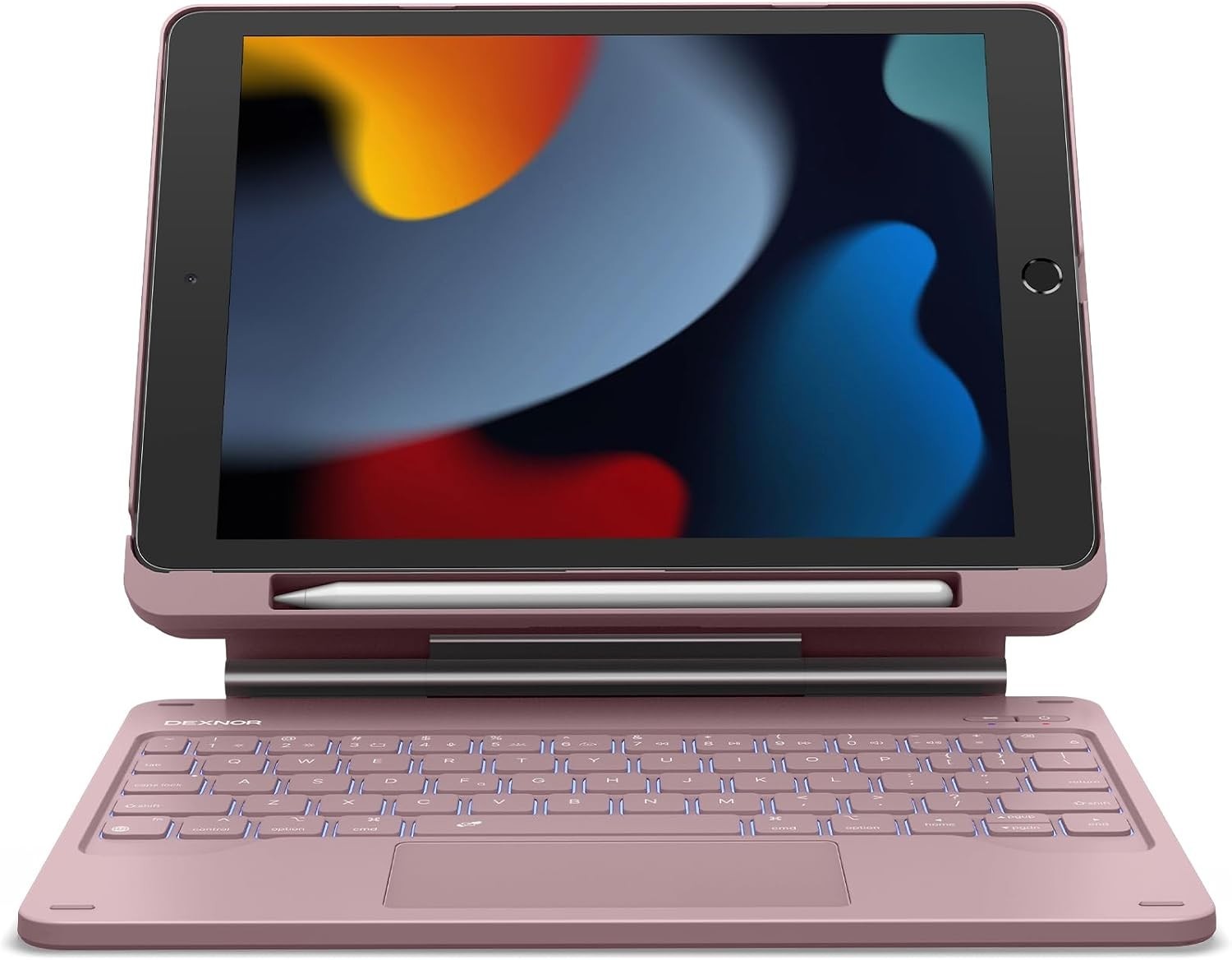 Dexnor iPad 9th/8th/7th Gen Keyboard Case w/Trackpad Backlit 10.2" Pink #1779P