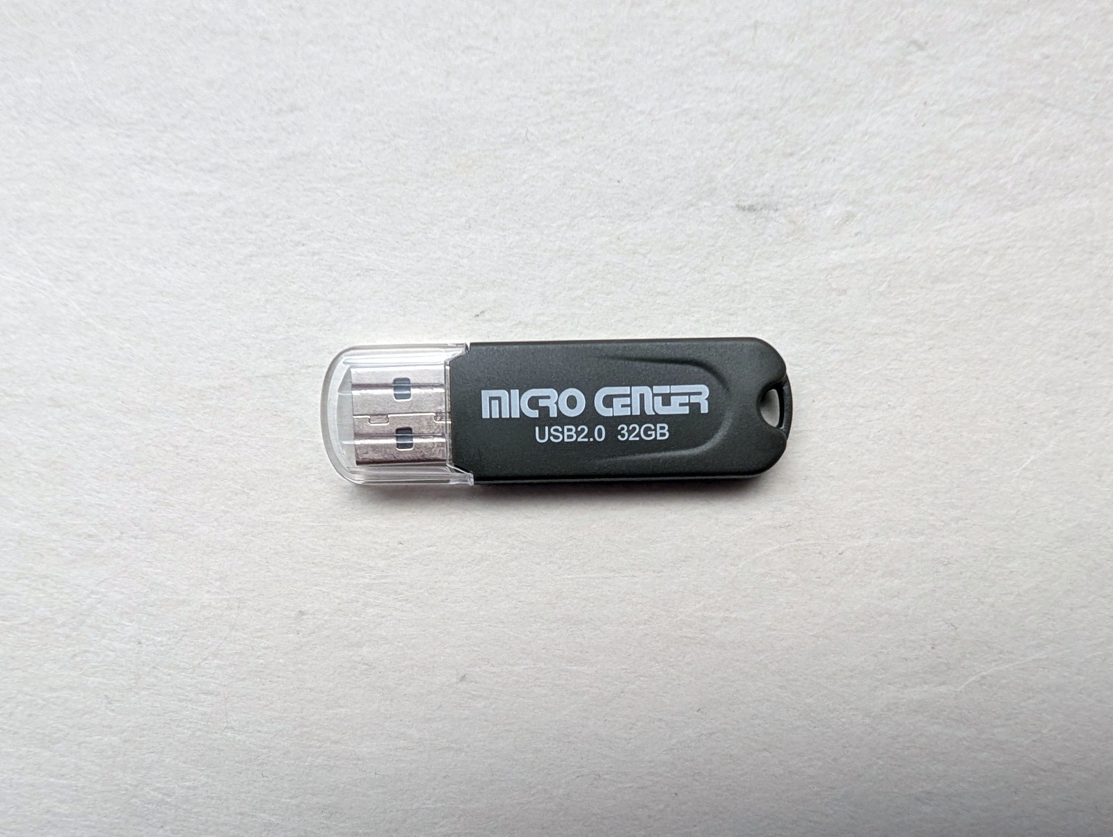 *NEW* Micro Center 32GB USB 2.0 Memory Stick Flash Storage Thumb Drive - w/ Cap