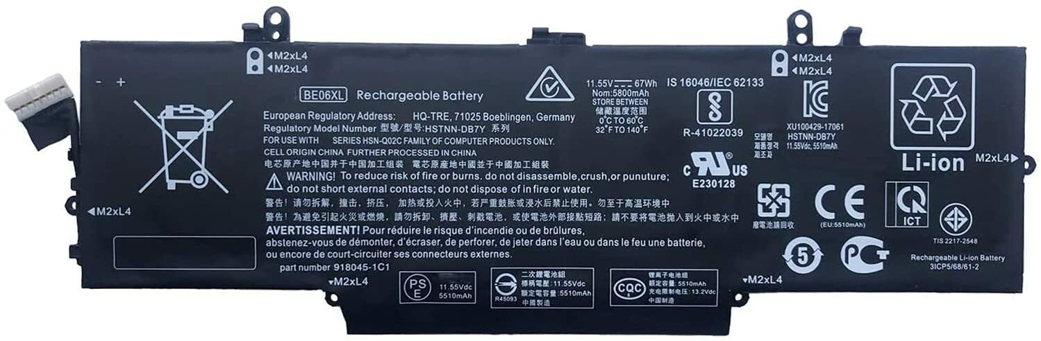 New Genuine BE06XL Battery For HP Elitebook Folio 1040 G4 HSTNN-DB7Y HSTNN-IB7V 