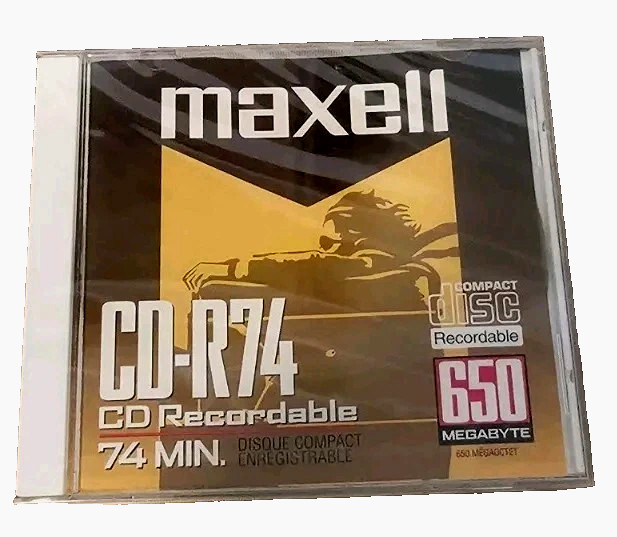 Maxwell CD-R74 Recordable 74 Minute BRAND NEW SEALED