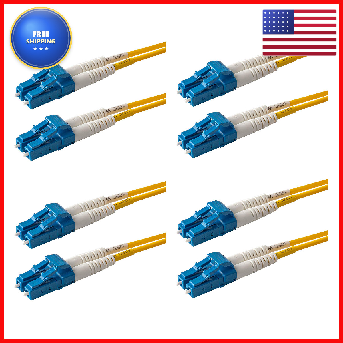 Speedyfibertx 10 Meter Lc To Lc Fiber Patch Cable Corning Smf-28 Singlemode