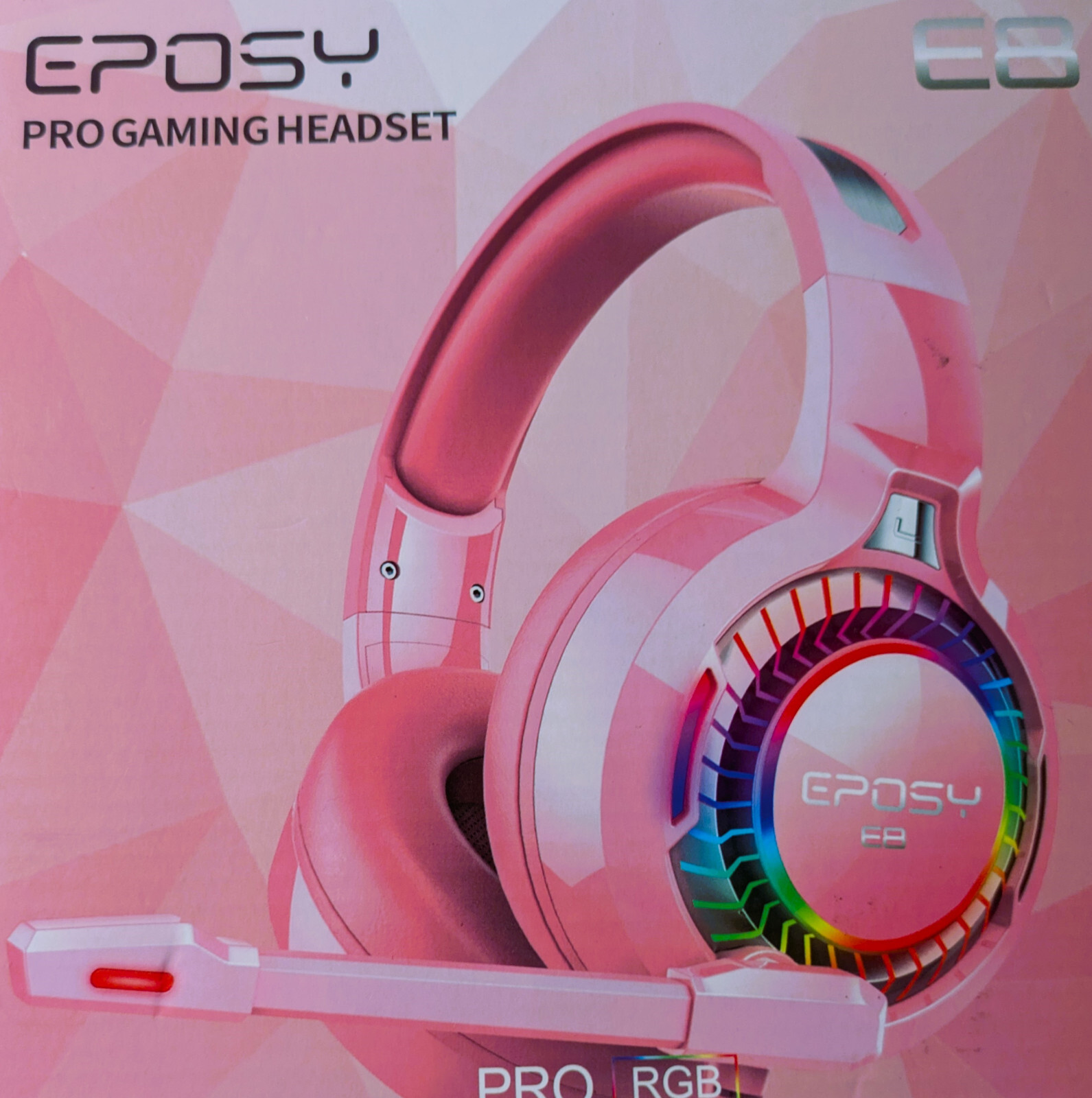 2 AVAILABLE EPOSY PROGRAMMING HEADSET PRO RGB DYNAMIC NOISE ISOLATING MICROPHONE