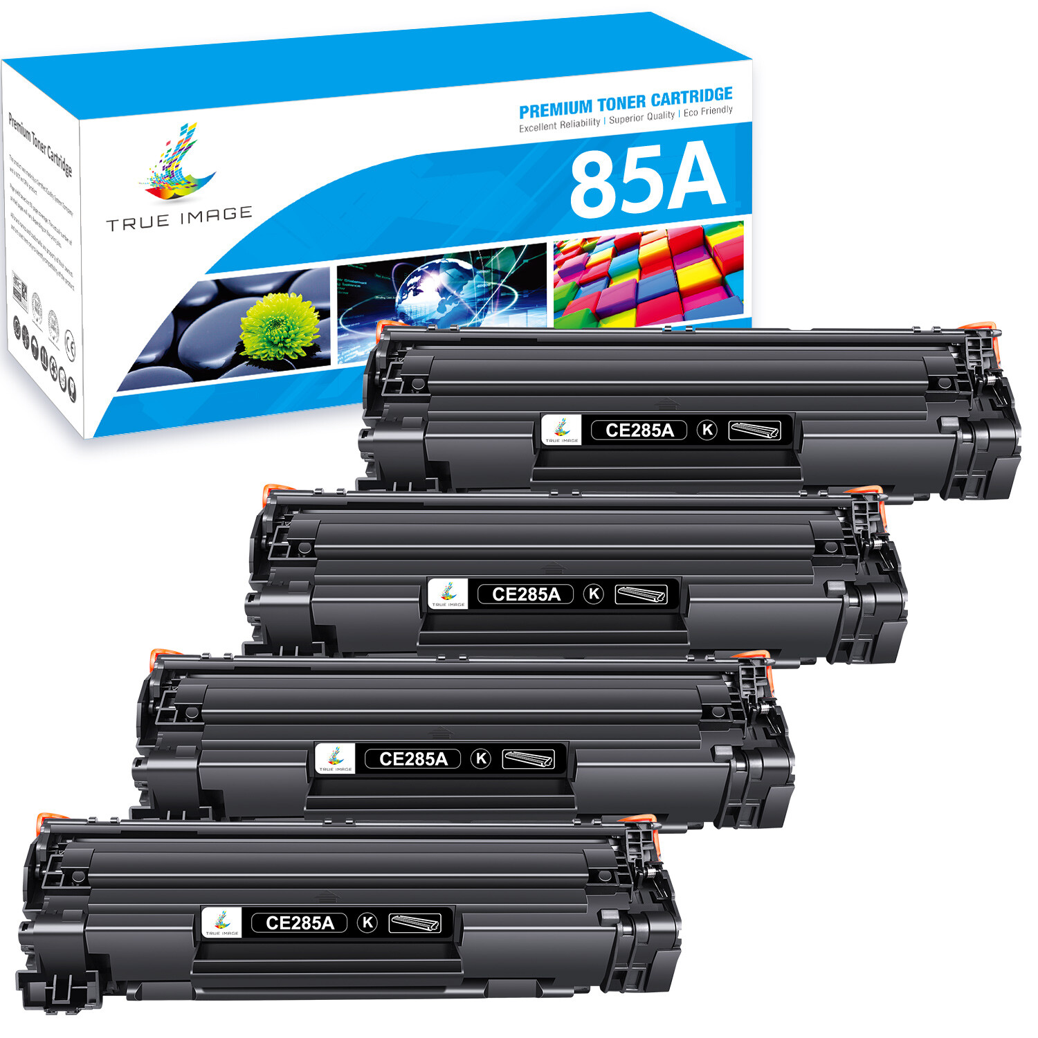 1-4 PK CE285A 85A 35A Toner combo for HP LaserJet Pro P1102 P1109w M1217nfw lot