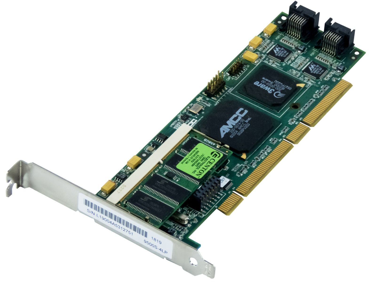 CONTROLLER 3WARE 9500S-4LP SATA RAID 128MB CACHE PCI-X JBOD 0, 1, 10, 5 150MBps