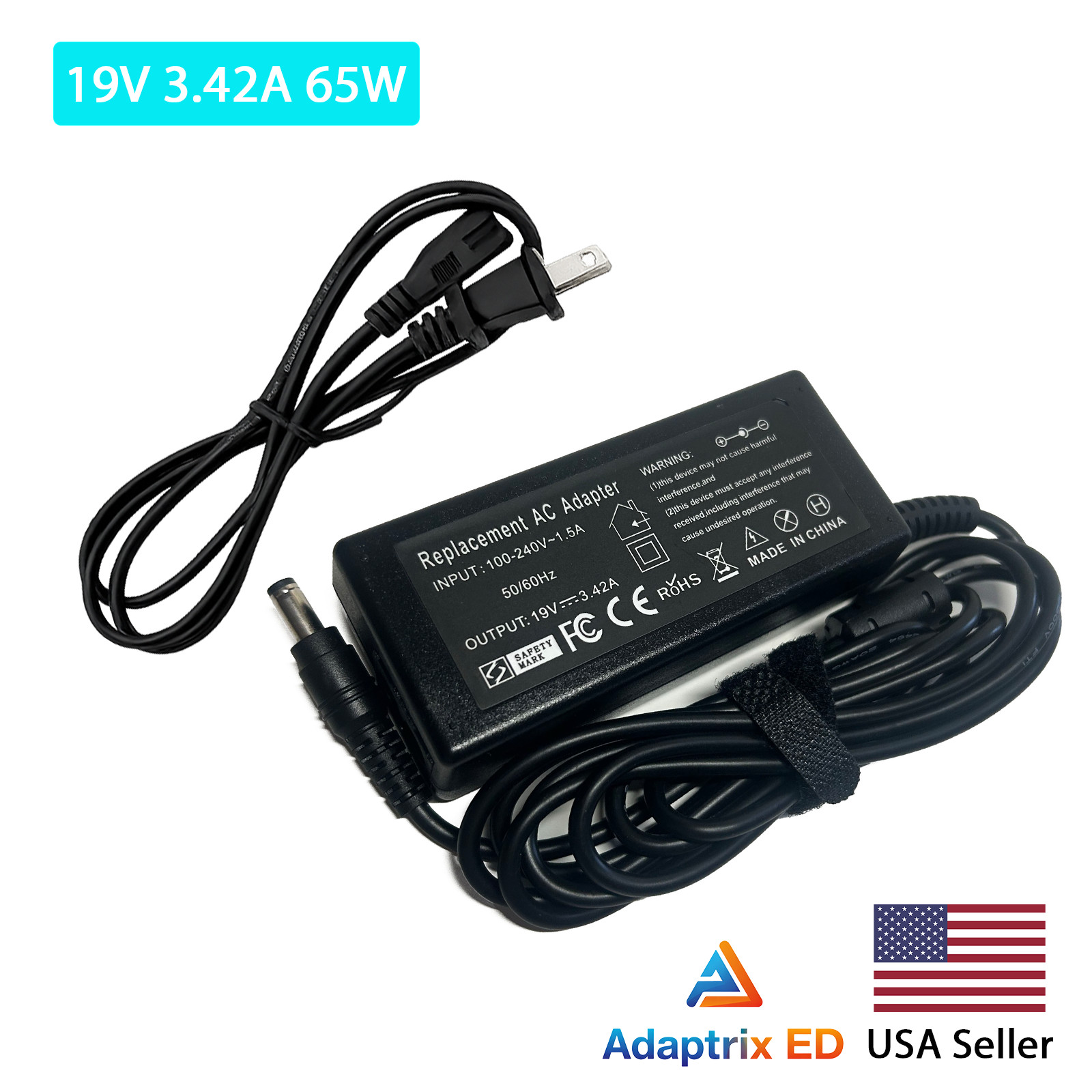 AC Adapter Charger for Toshiba Satellite C675D-S7101 C675D-S7109 C675D-S7212