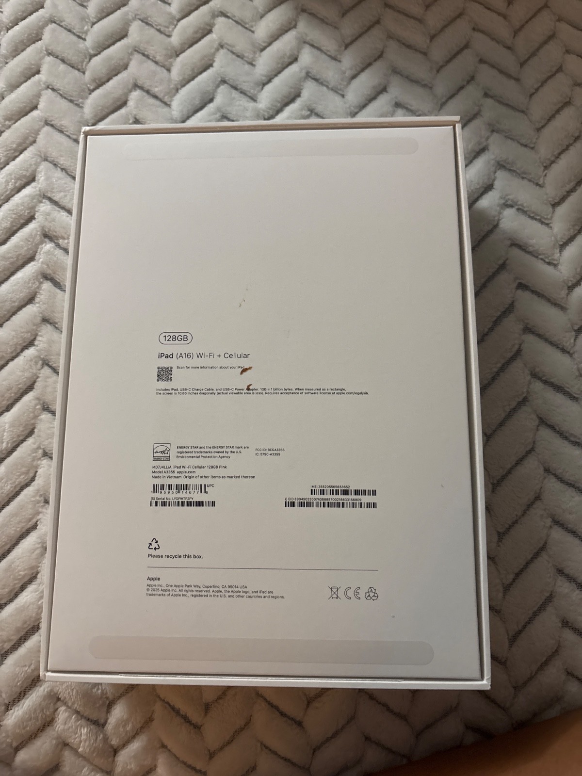 Apple iPad (11th generation) A3354 128 GB, Wi-Fi, 11 in - Pink