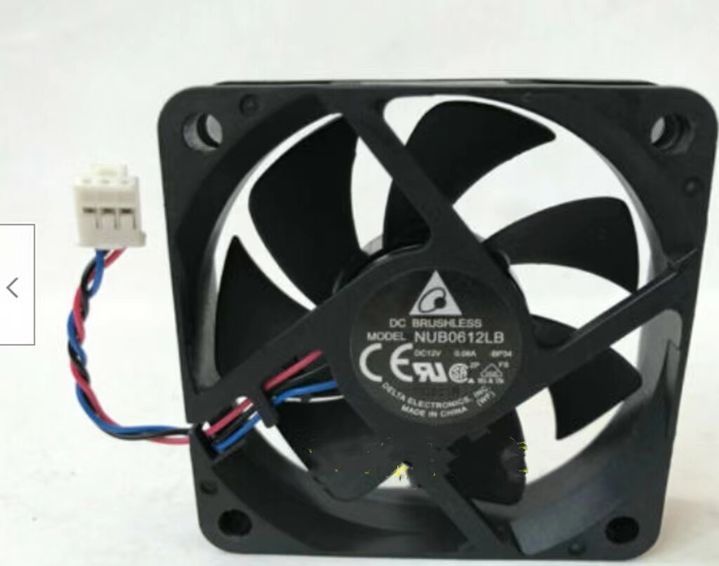 For 1pc DELTA NUB0612LB fan 6015 12V 0.08A 3pin  