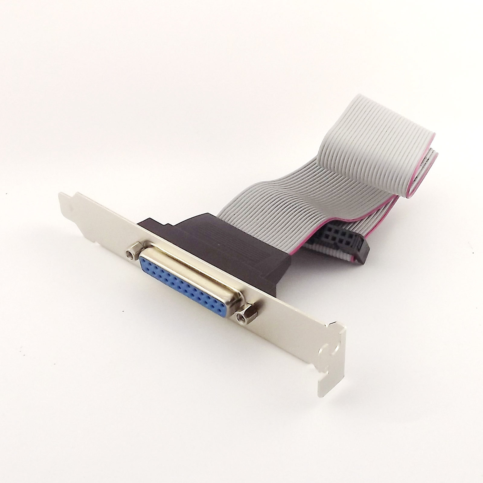 1pcs Serial DB25 Female Adapter with Bracket to IDC 26 Pin Ribbon Cable 1FT 30cm
