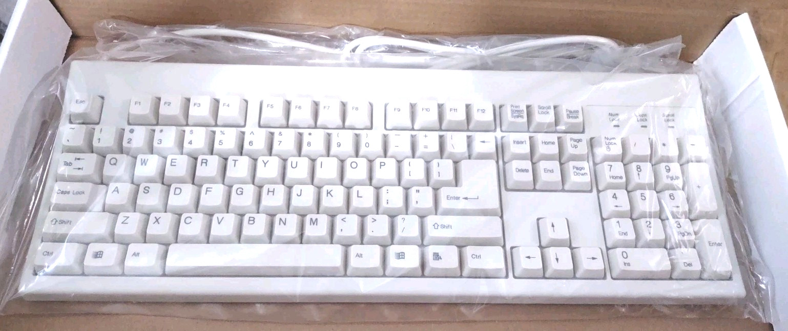 VINTAGE INLAND PRO KEYBOARD 2000 STOCK NO. 70082 PS2 WINDOWS KEYBOARD RM0-KBRK