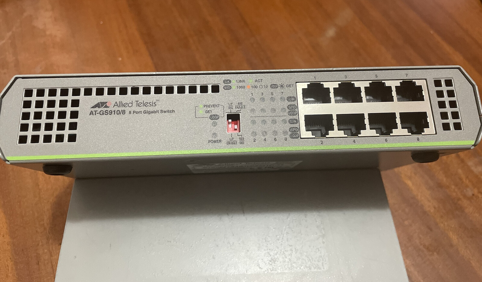 Allied Telesis Centercom At-GS910/8 Ethernet Switch - 8 Ports - NEW