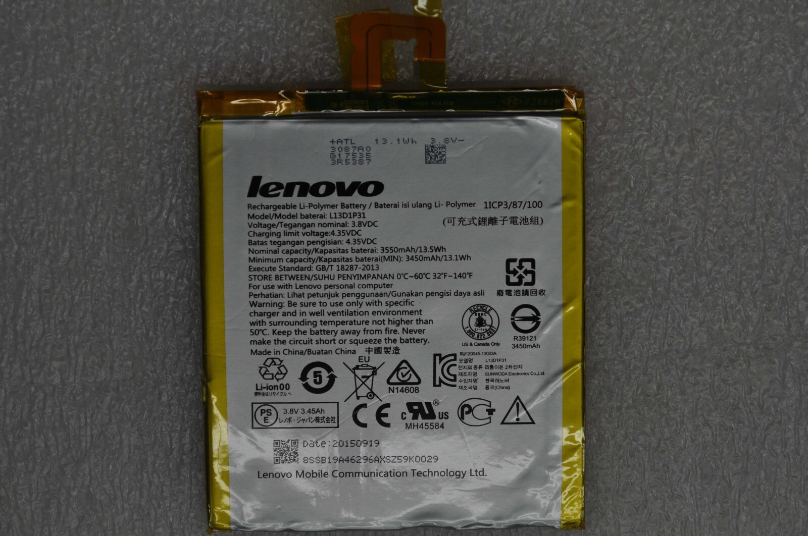 LENOVO Genuine Lenovo Tab3-7-Essential Battery SB18C03761