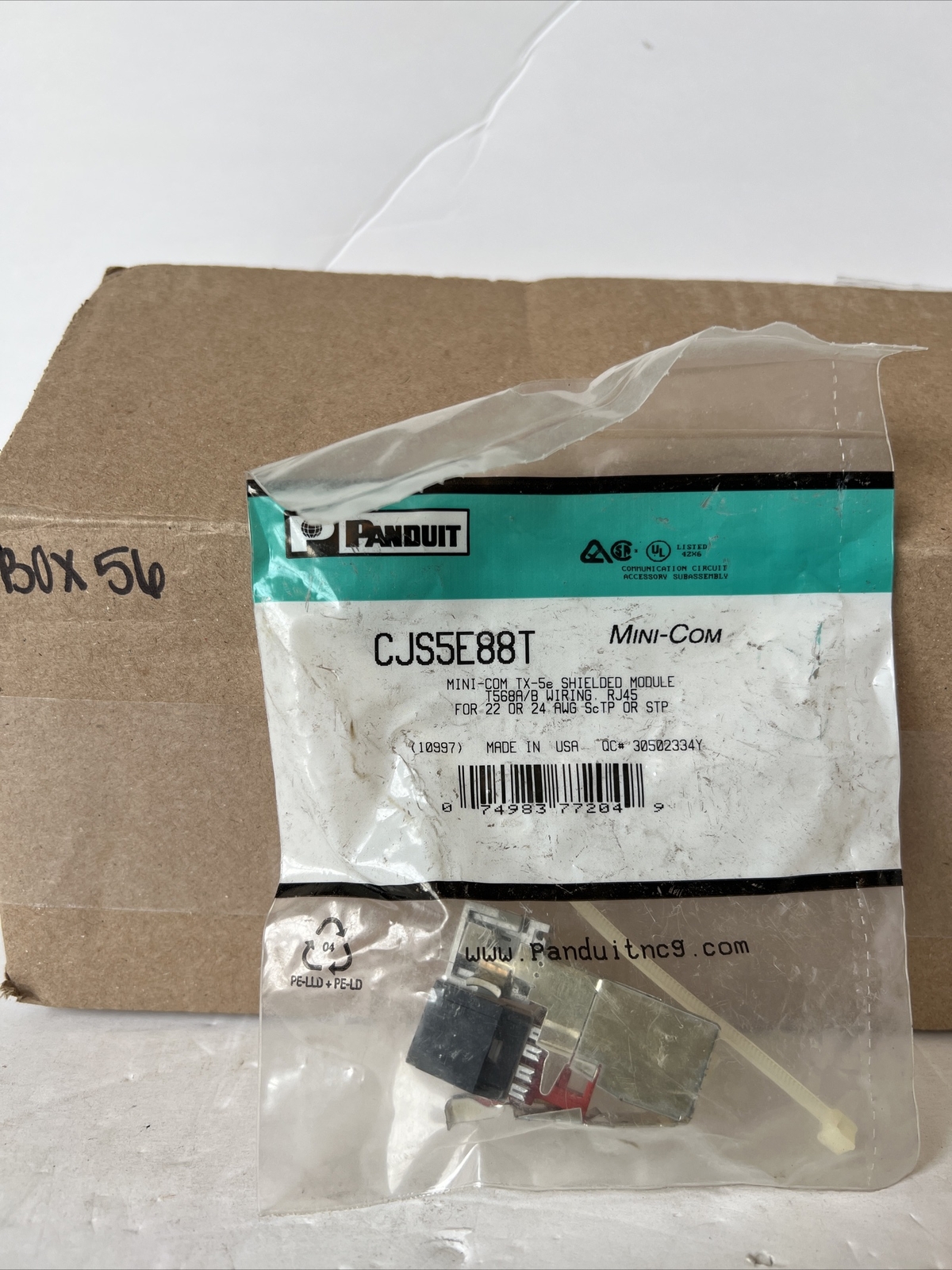 Panduit CJS5E88T Mini-Com TX-5e Shielded Module
