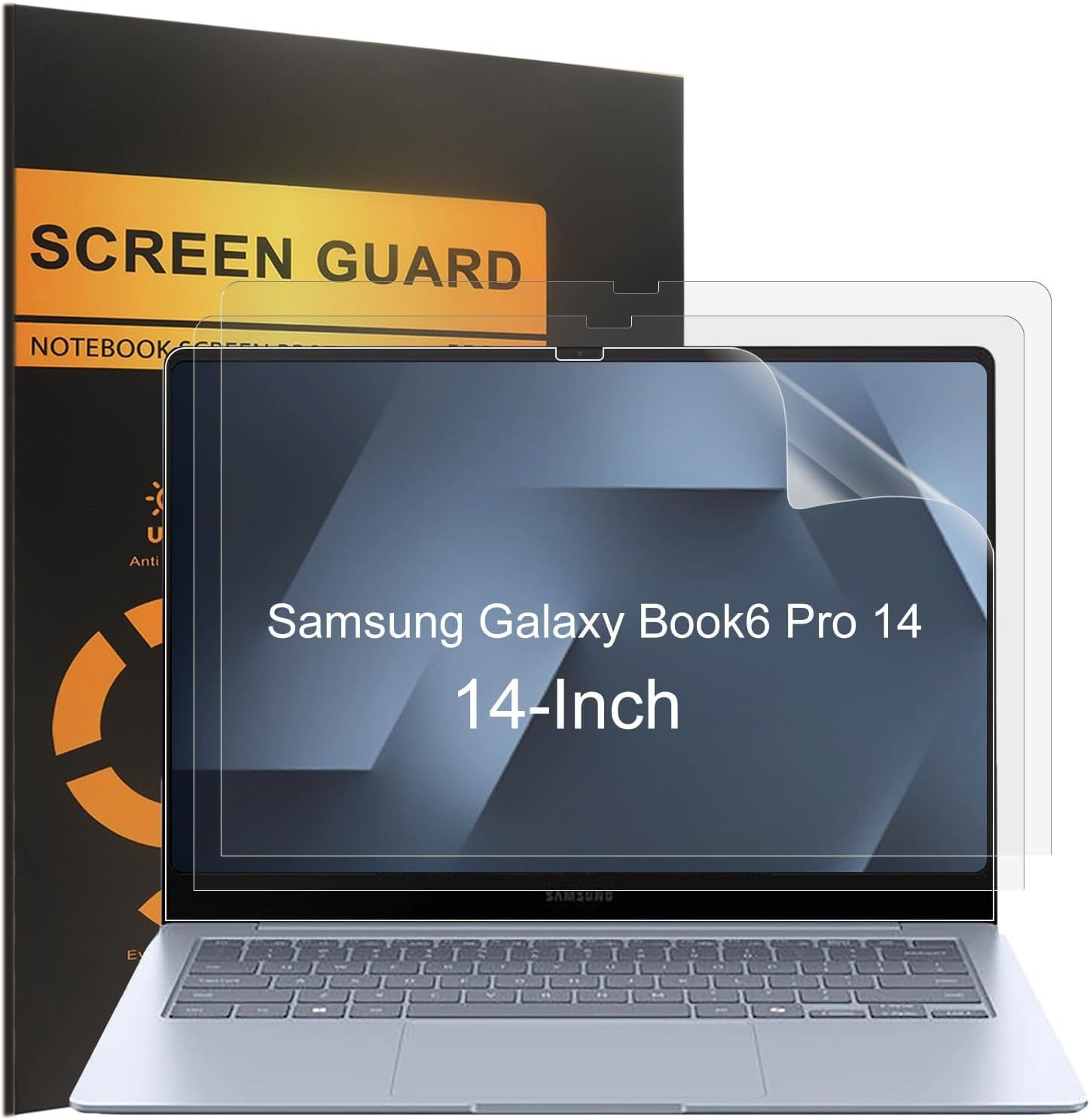 3-Pack Designed for Samsung Galaxy Book6 Pro 14-Inch Screen Protector, Anti Glar