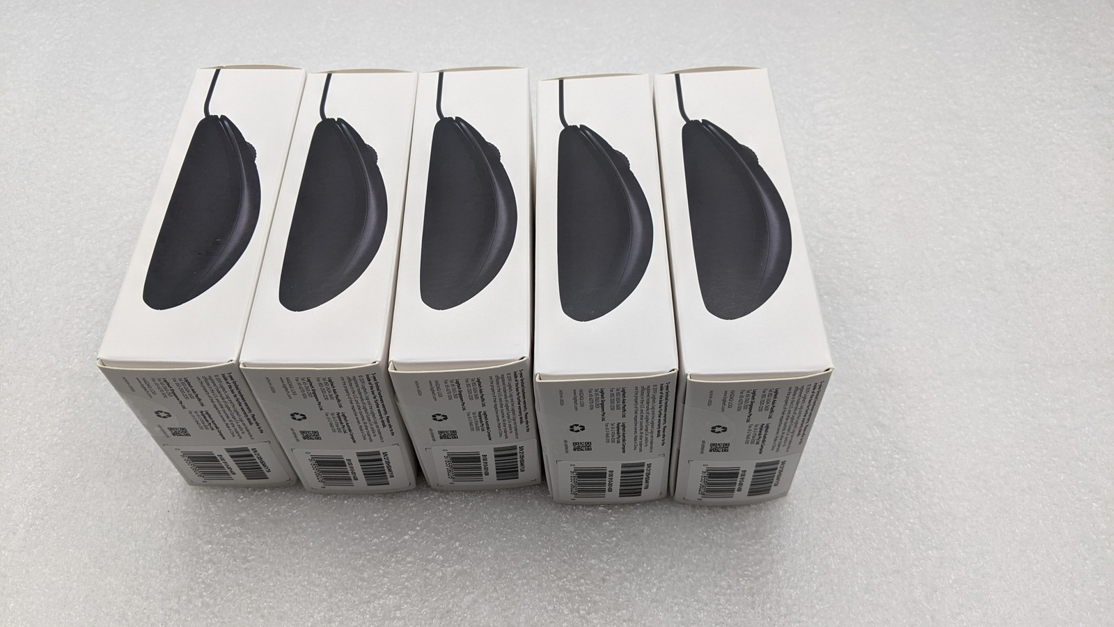 NEW Logitech B100 Corded mice for laptop Black (5 pack) ( 910-001439 ) Free S/H