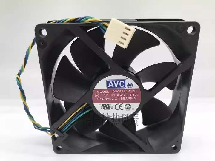 1PCS AVC 9225 9025 9cm DS09225R12H 12V 0.41A PWM Temperature-Controlled Fan