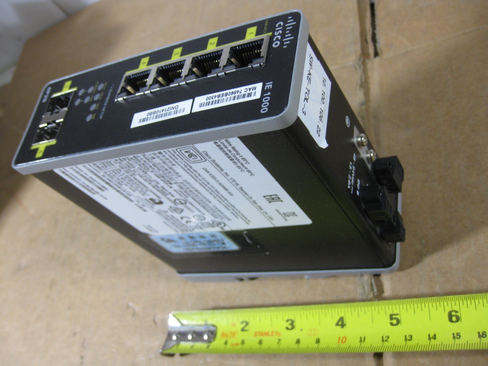 Cisco IE-1000-4P2S-LM V02 Industrial Ethernet Switch 4PoE+ 2GE