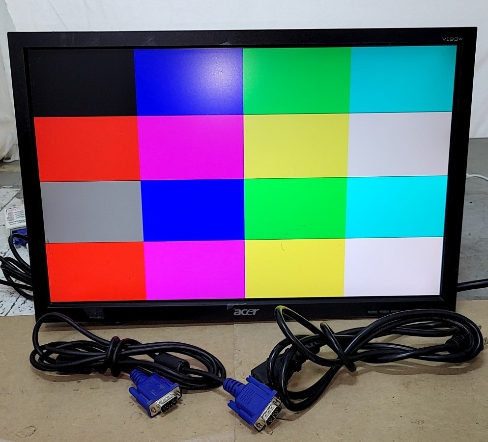 ACER V193W B ET.CV3WP.B01 19" Monitor DVI VGA GRADE C SEE NOTES