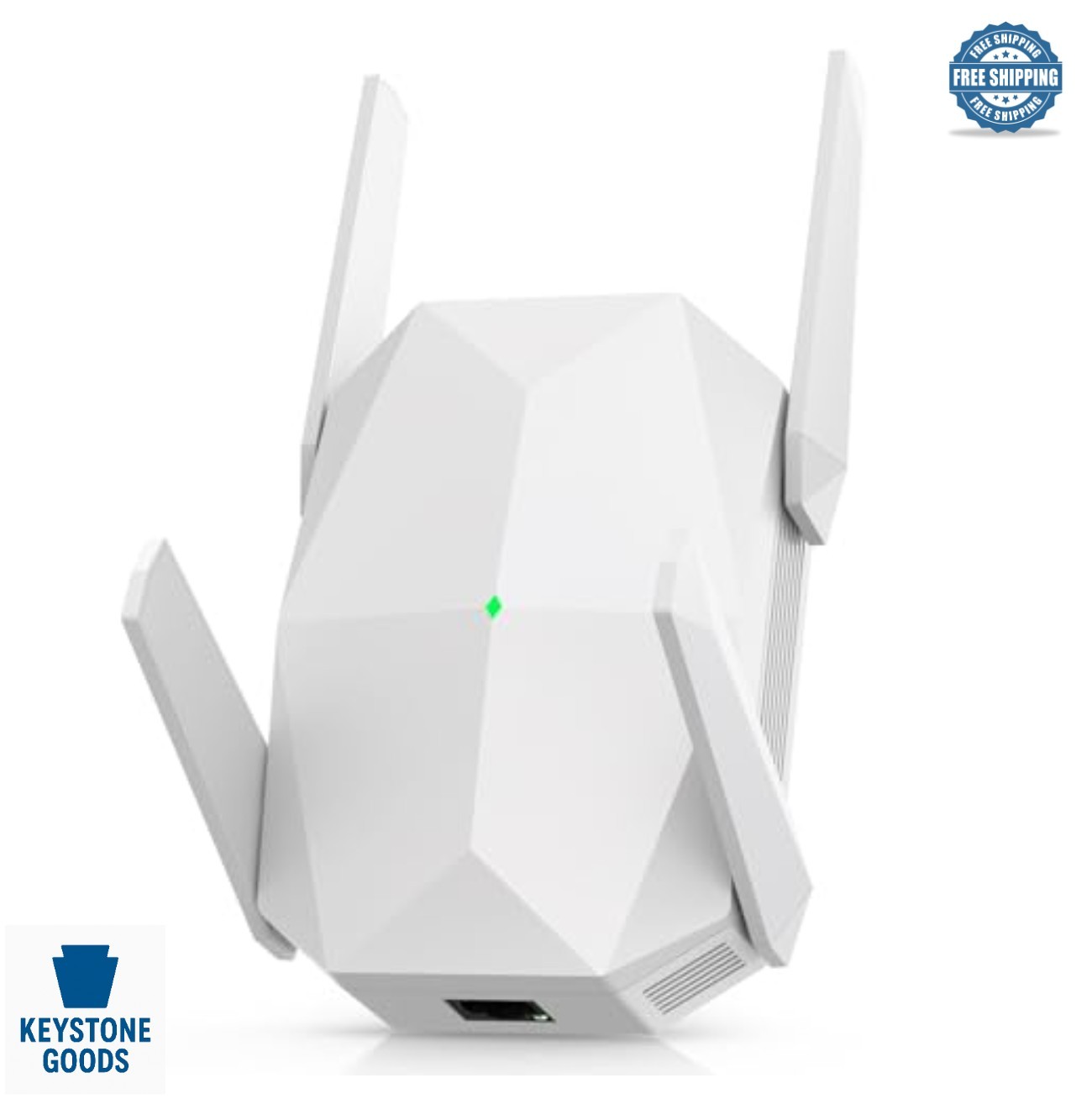 WiFi Extender Signal Booster AX3000 Dual Band 5.8GHz 2.4GHz 25699 Sq Ft Long