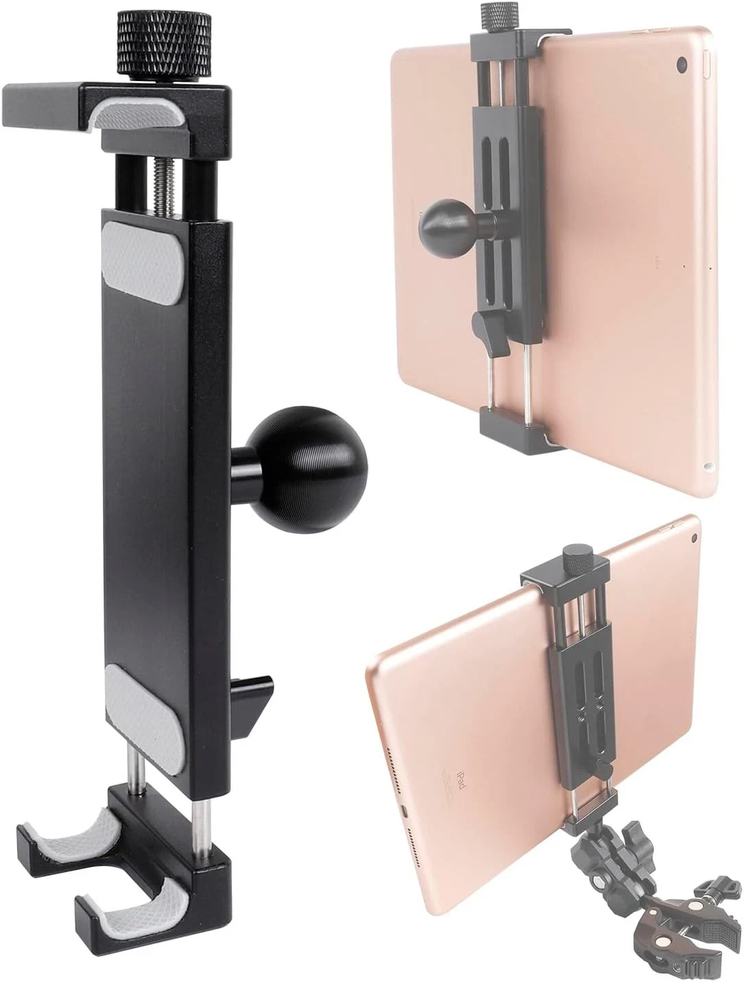 Aluminum Alloy Tablet Holder with 1" Ball Mount Ball, ice 