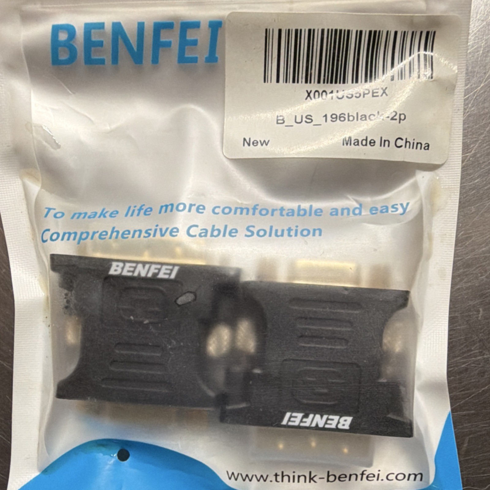 BENFEI DVI to HDMI Adapter Black 2-Pack, X001US5PEX, 1:1 Connection, Cable