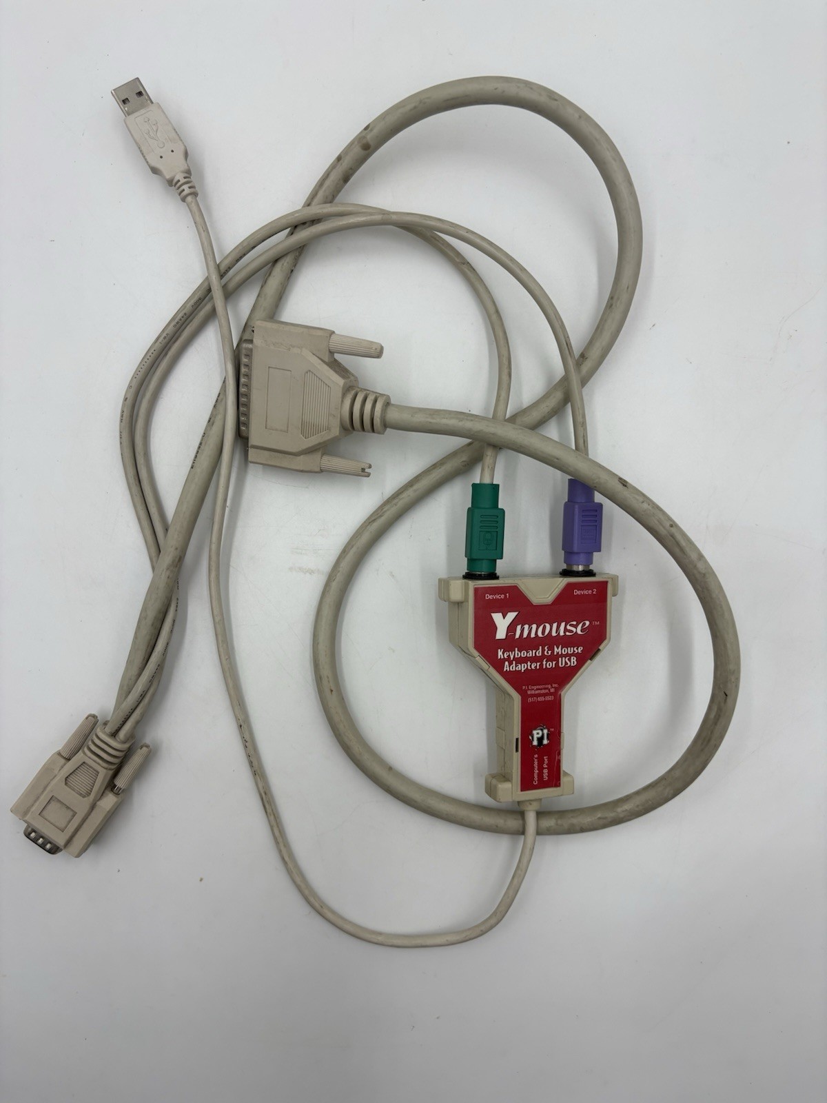Dual Serial Mouse Adapter by Y-Mouse Made in USA 