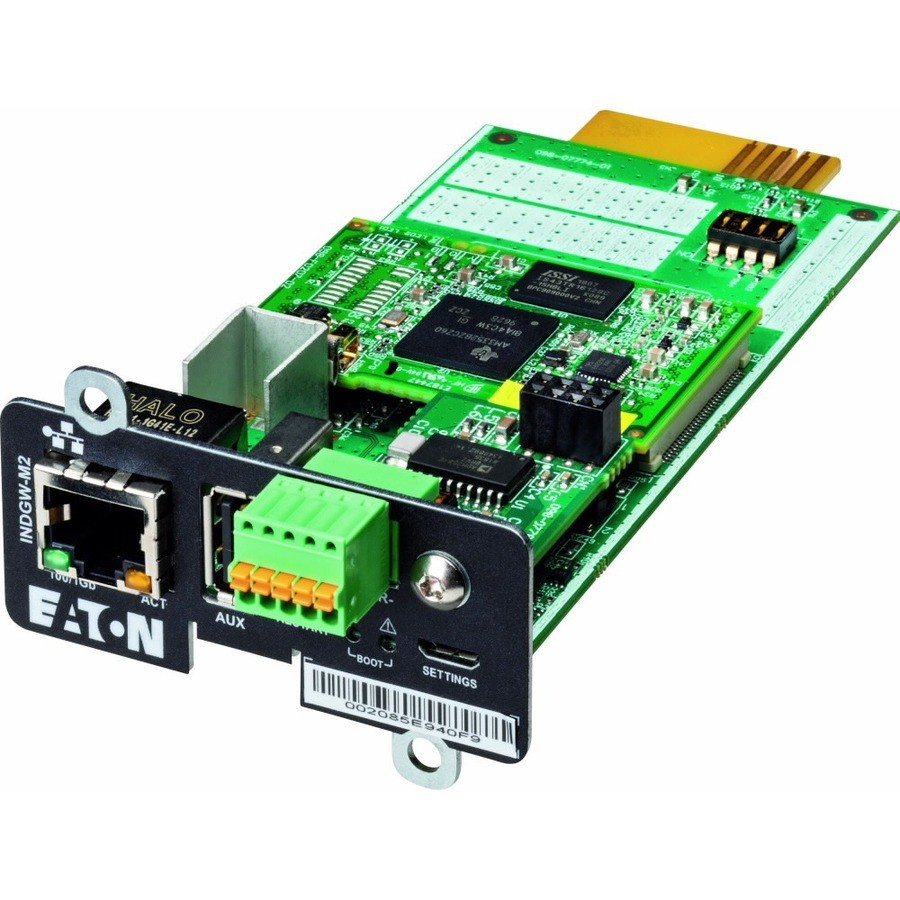 Eaton Cybersecure Gigabit Industrial Gateway Card for UPS and PDU, UL 2900-1 and