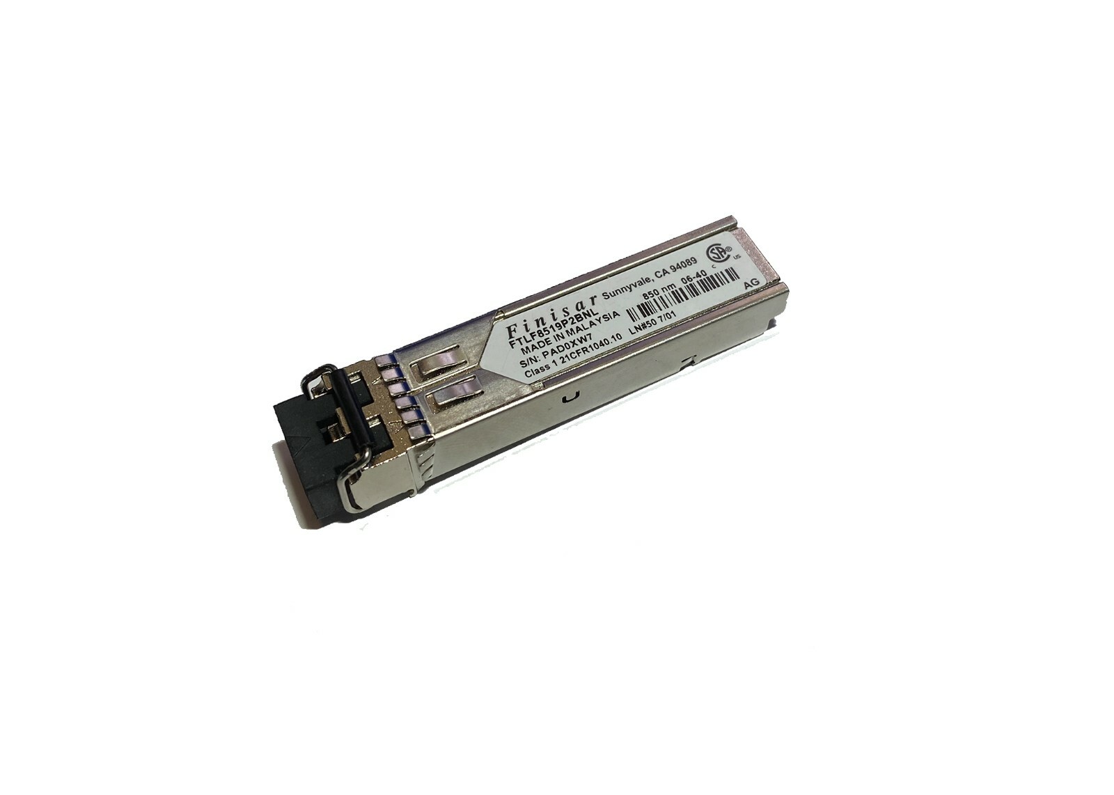FINISAR 850nm MMF SX FTLF8519P2BNL Gigabit 1000BASE-SX Multimode SFP Module