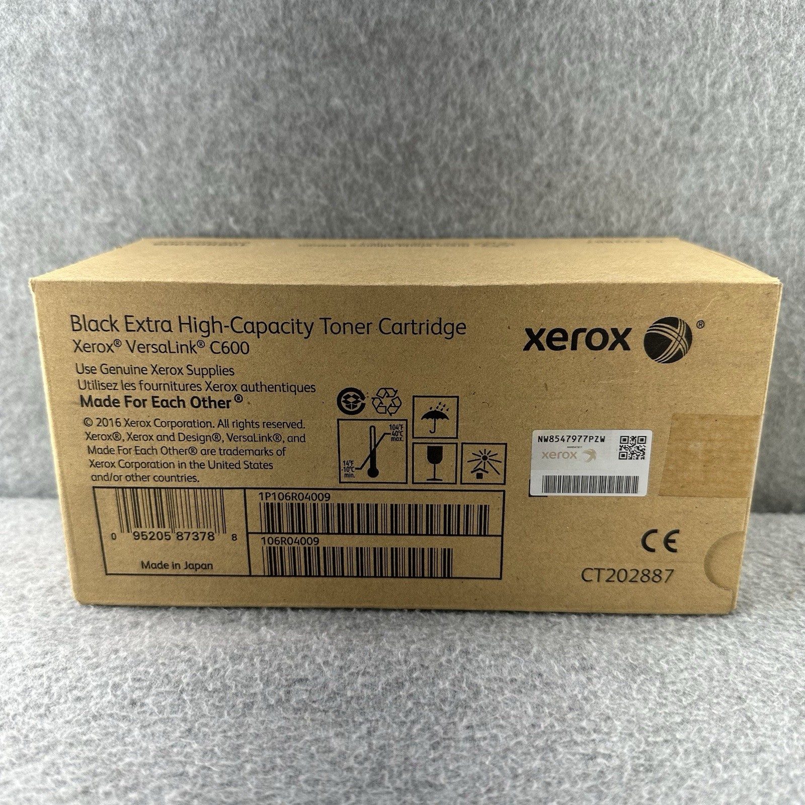 Genuine OEM Xerox VersaLink 106R04009 High Capacity BLACK Toner Cartridge C600