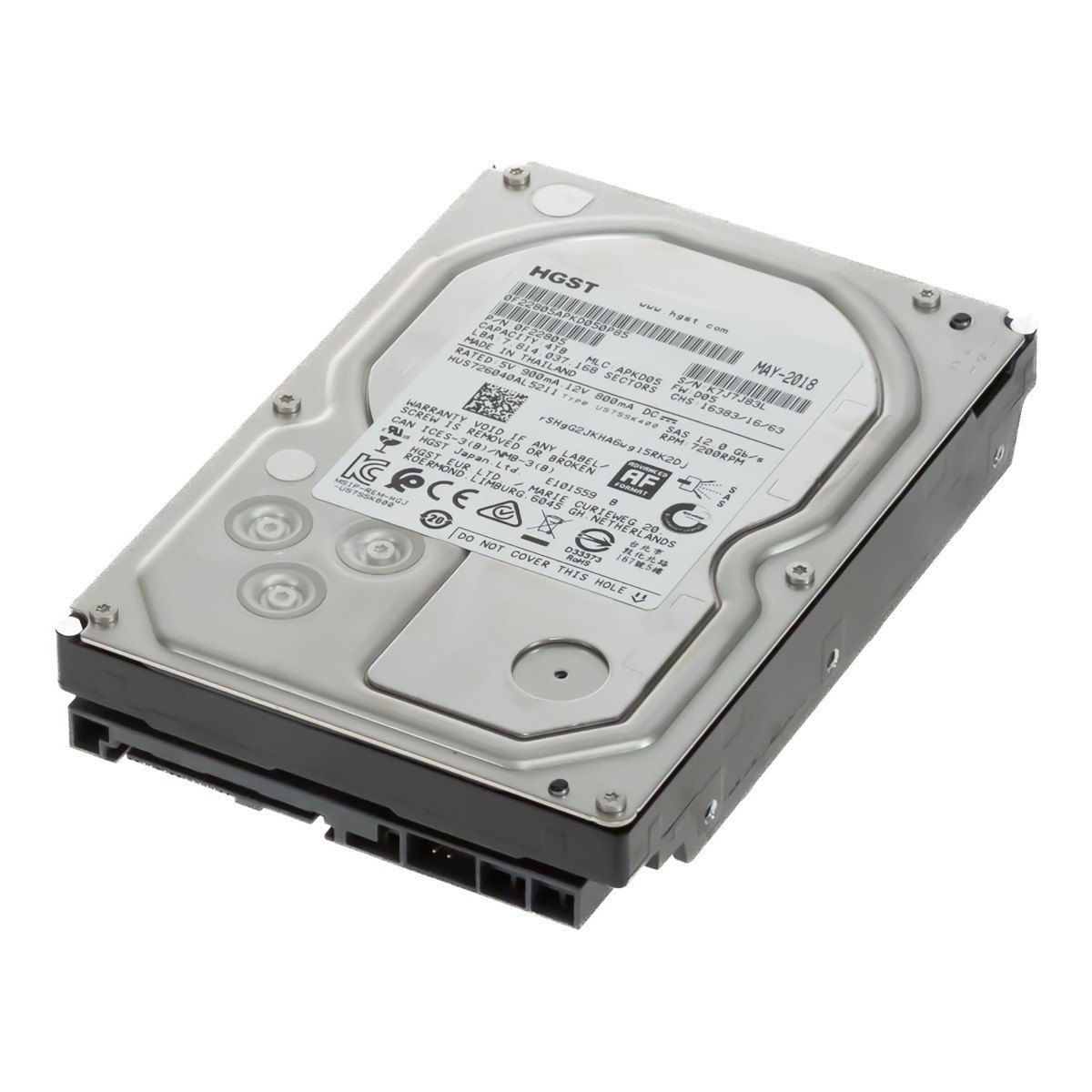 HGST UltraStar 7K6000 HUS726040AL5211 4TB 7.2K 128MB SAS-3 3.5'' HARD DRIVE 