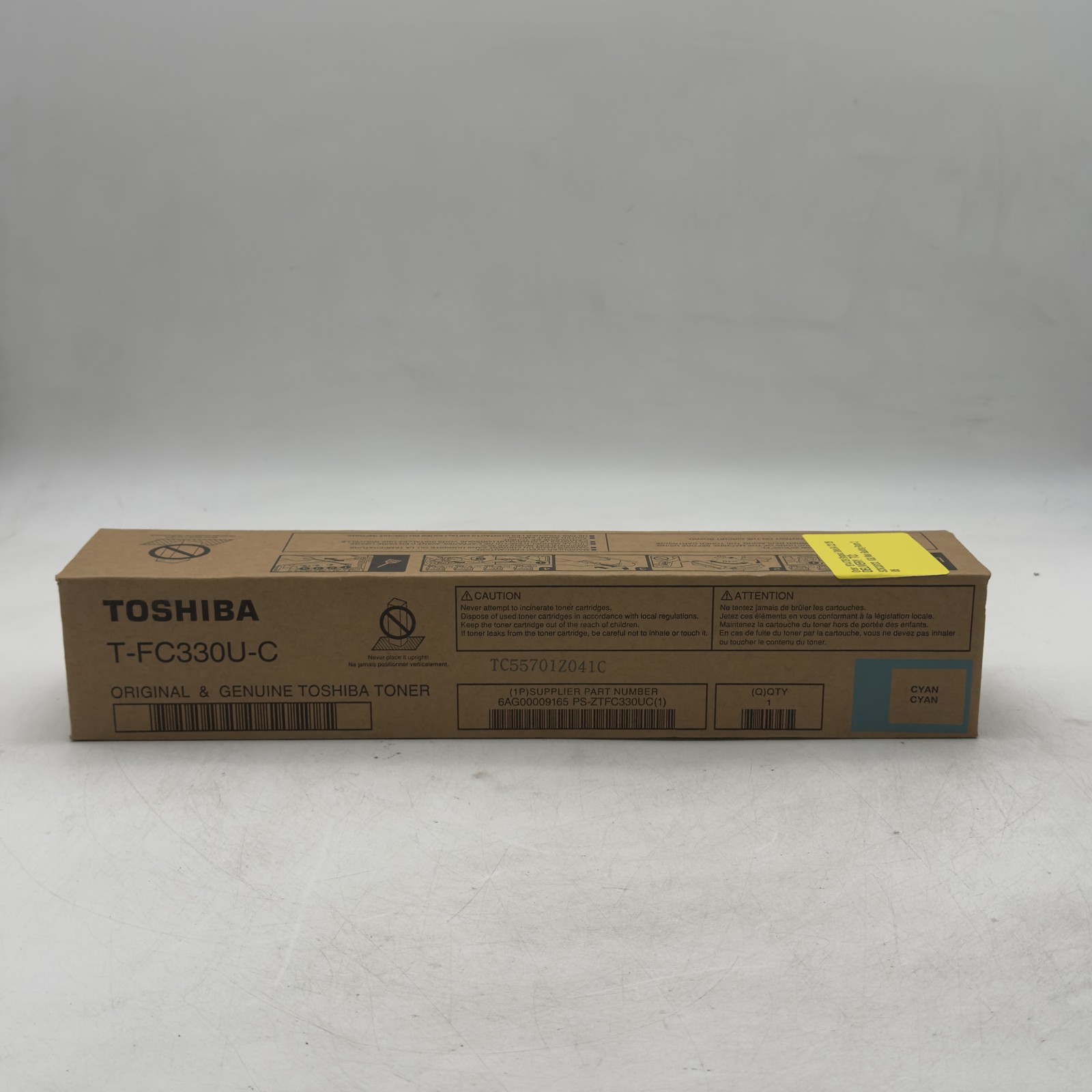 Toshiba T-FC330U-C T-FC330UC Cyan Original Copier Toner Cartridge OEM New