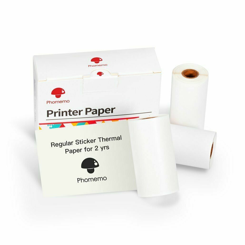 Phomemo Pocket Inkless Thermal Printer, M02L Bluetooth Sticker Maker Machine