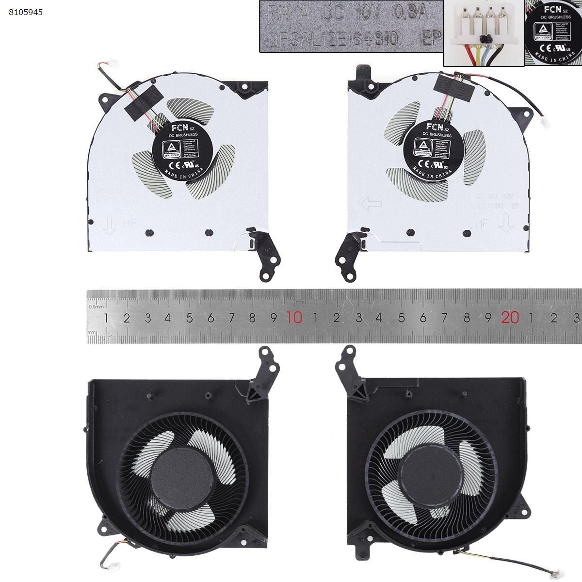 NEW Cooling Fan Set CPU+GPU for Lenovo Legion 5-15ACH6H 5-17ACH6H Type 82JU 82JY