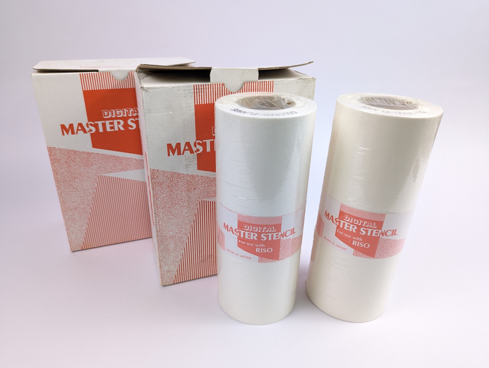 New 2 Rolls Digital Master Stencil for Riso use in RN Series A4  227mm X 100m