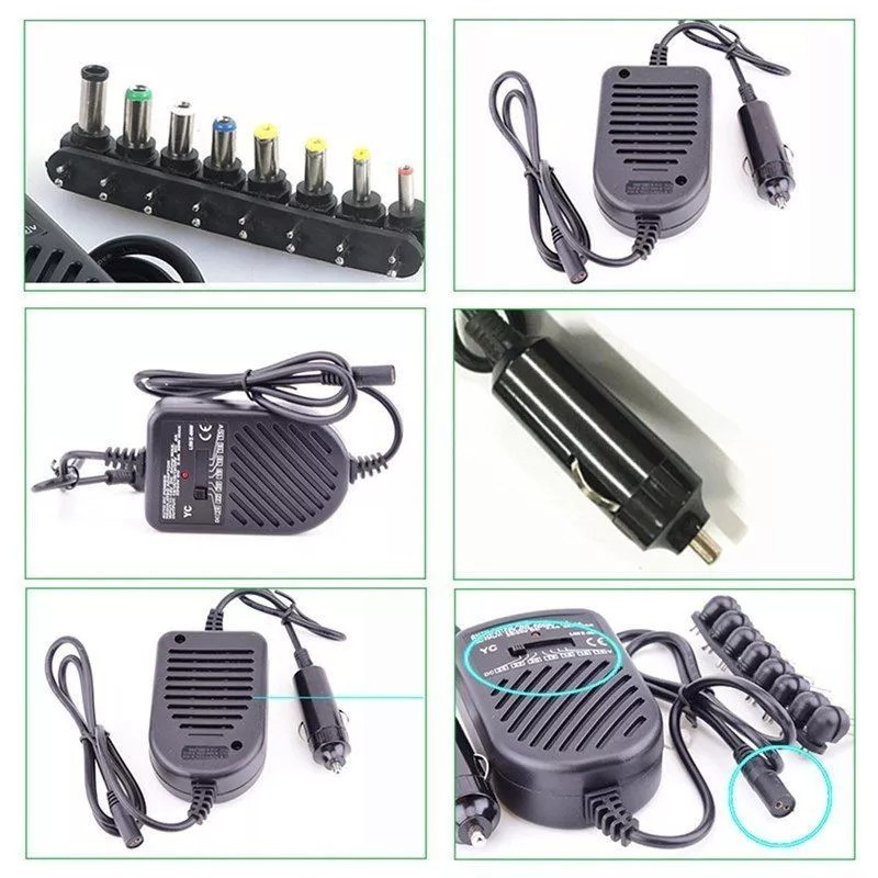 80W Universal Car Charger Power Supply Adapter For Laptop SONY HP IBM Dell