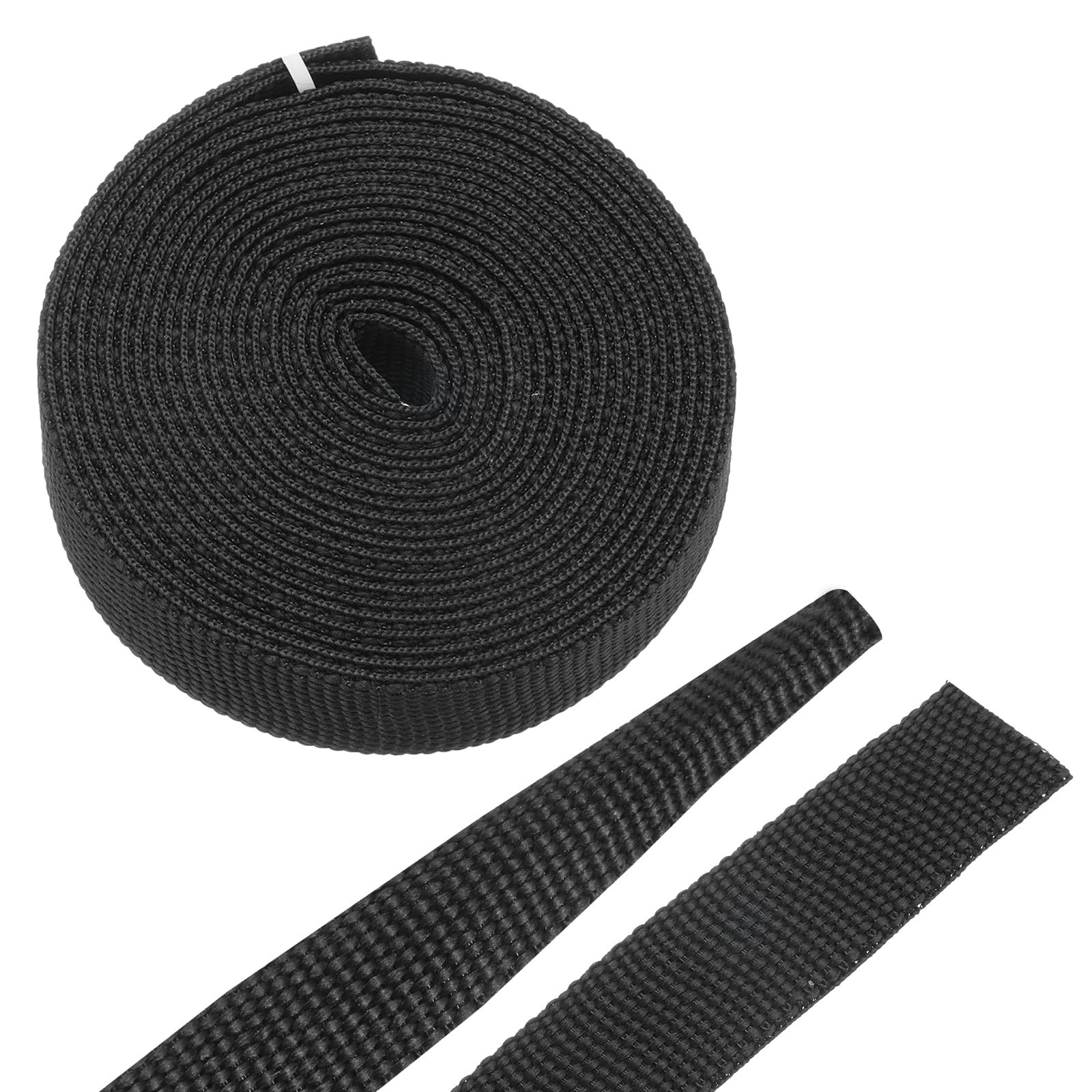 MECCANIXITY Braided Cable Sleeves 3/8 Black 10ft | Heat Shrinkable Fabric Sle...