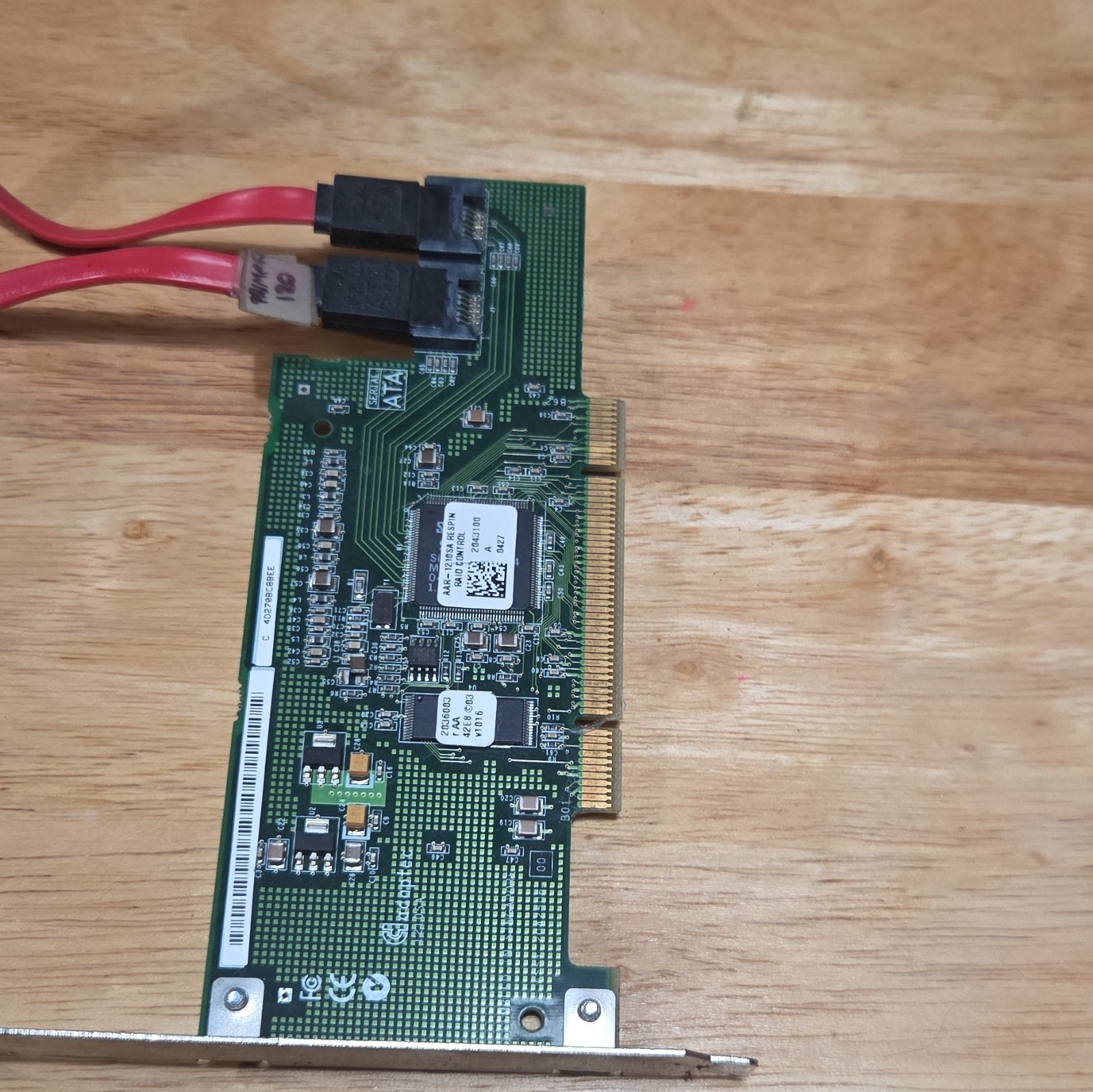 Adaptec AAR-1210SA PCI 2-Port SATA RAID Controller Card RAID 0/1 150MB/s LP