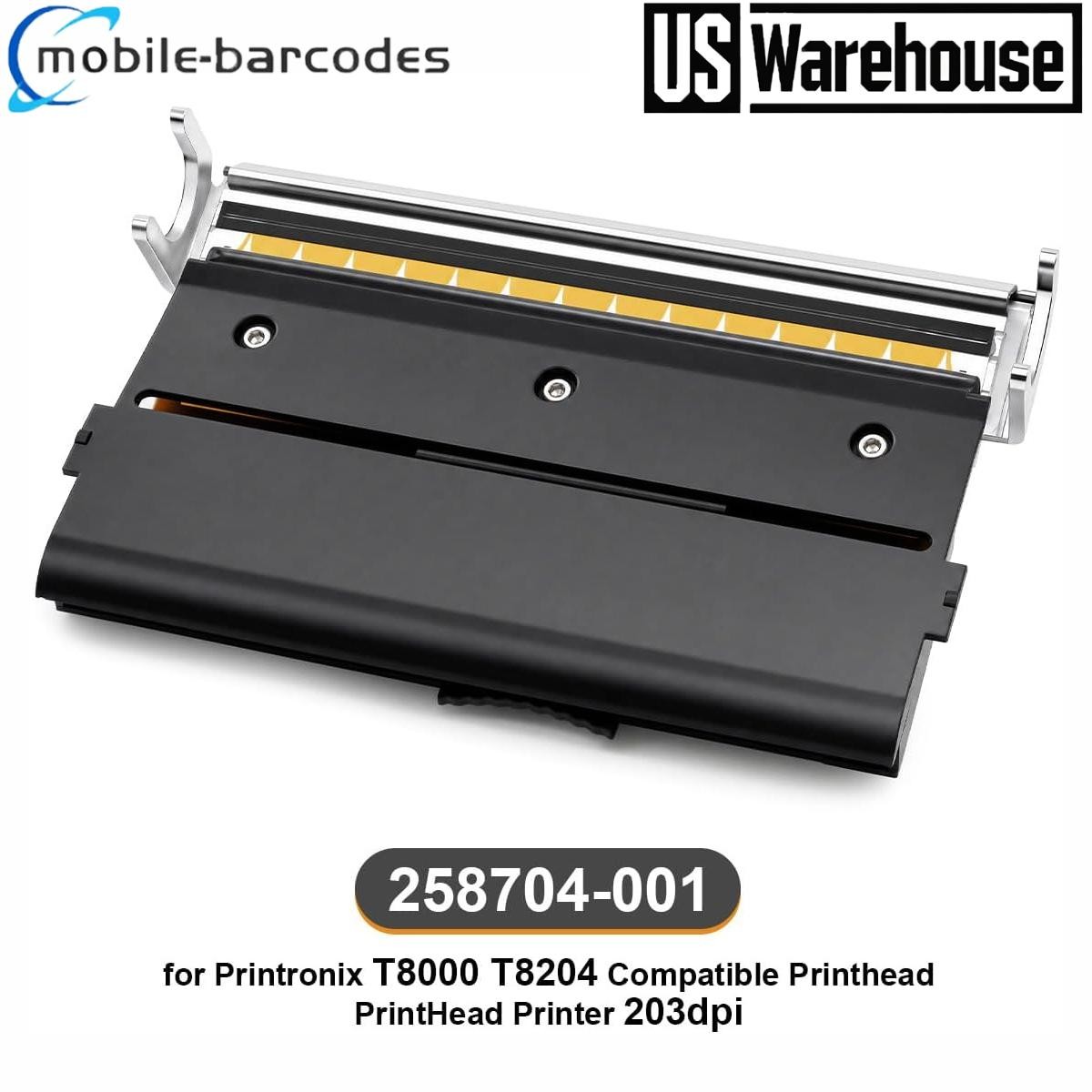 Printhead for Printronix T8000 T8204 203DPI Thermal Label Printer PN:258704-001