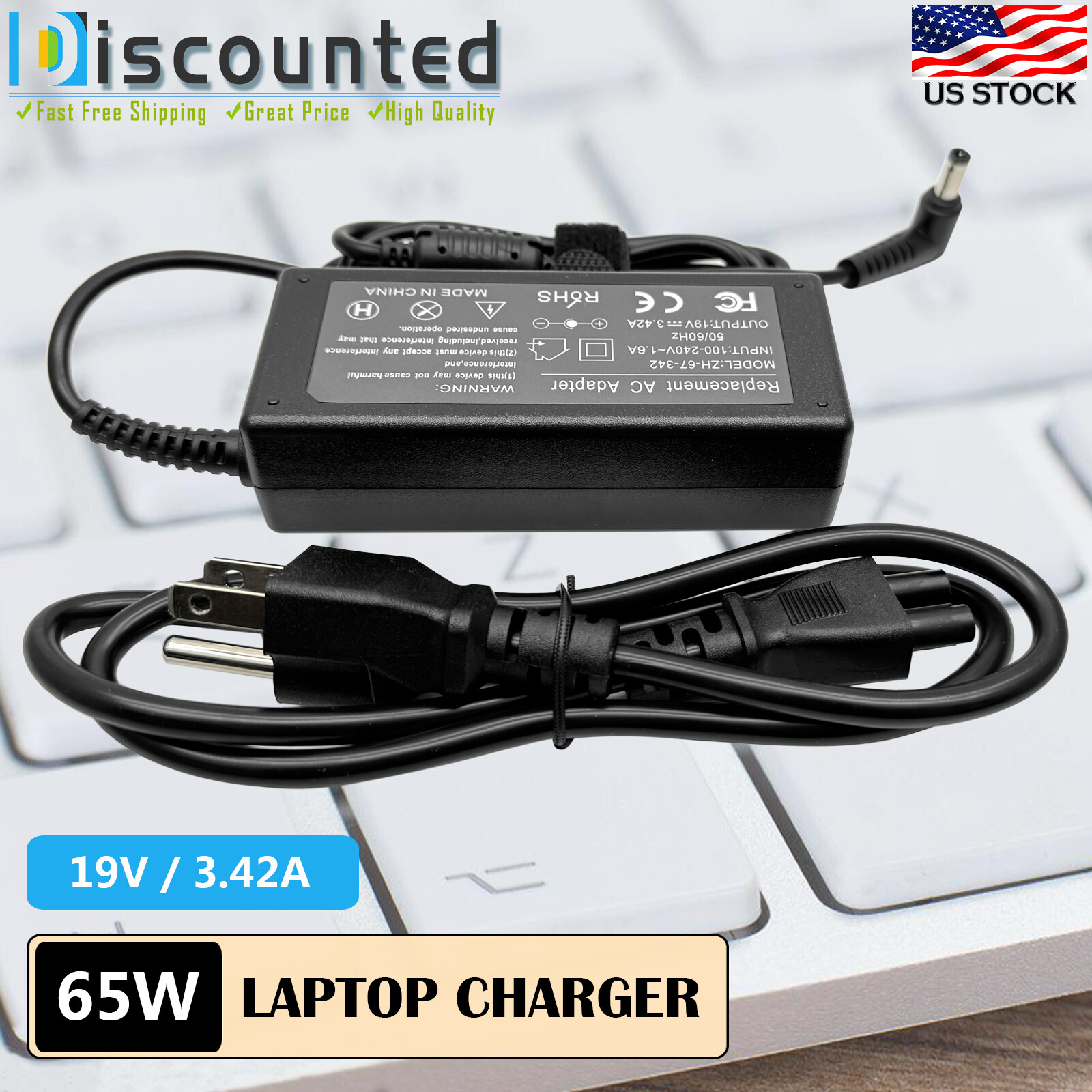 AC Power Adapter Charger For Toshiba Satellite P755-S5174 P755-S5182 P755-S5184