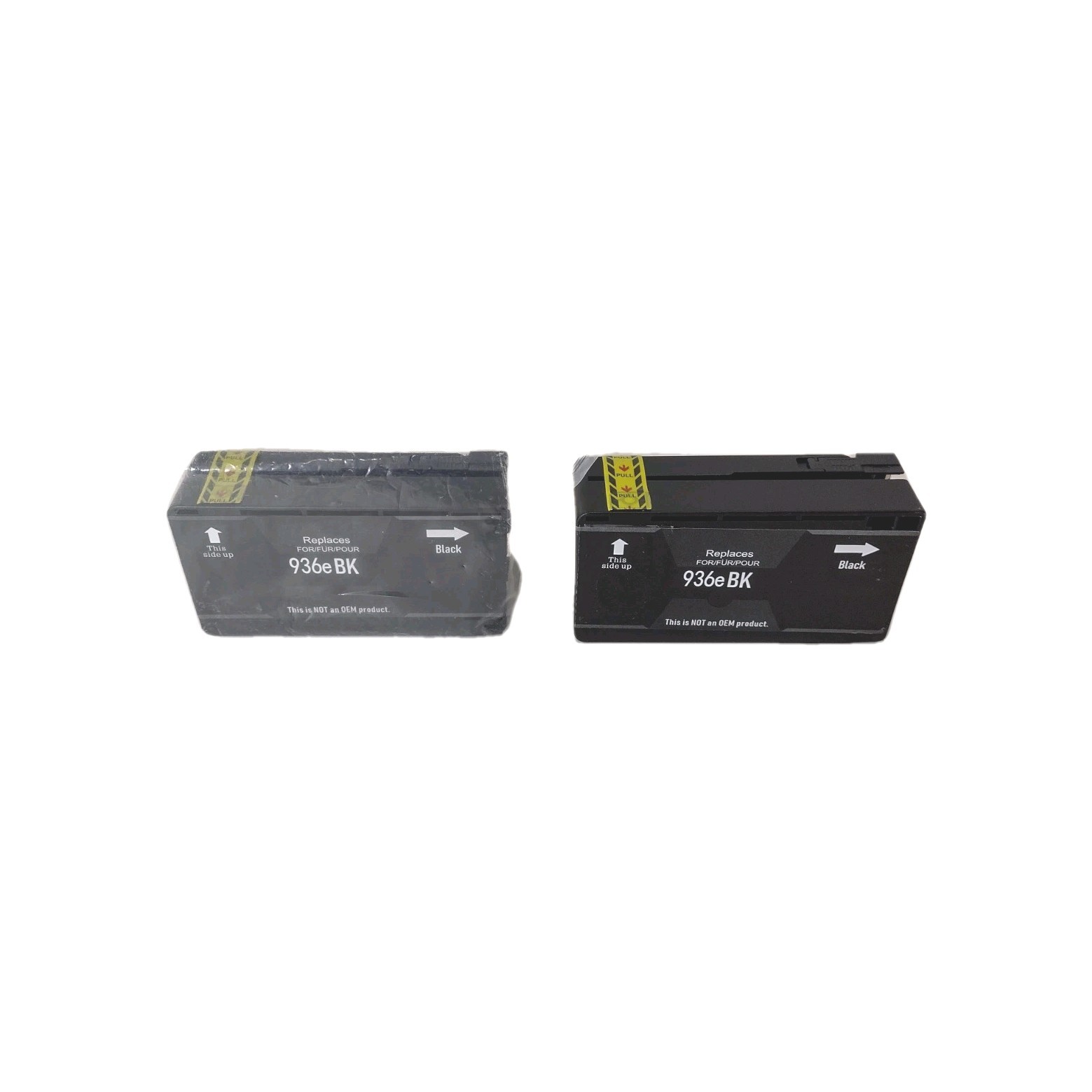 936e BK Black Ink Cartridge With Chip Replacement For HP 2 PACK